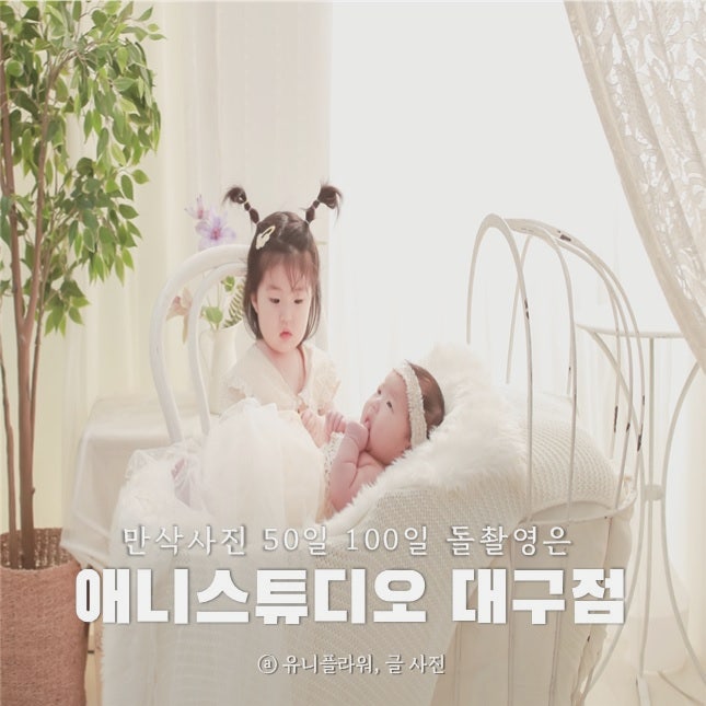  아기 50일 돌 촬영 대구 애니스튜디오에서 해결!