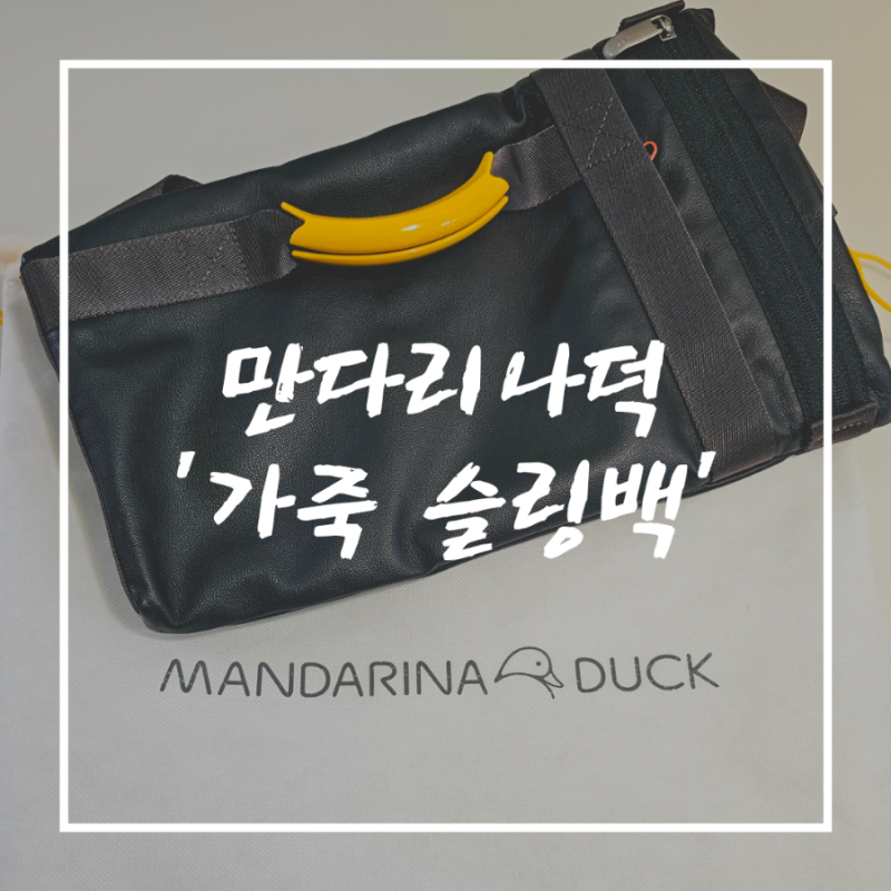 여행동반자 유니크한 만다리나덕 슬링백 1년 사용 후기