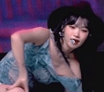 양갈래 땋은 카우걸 르세라핌 채원