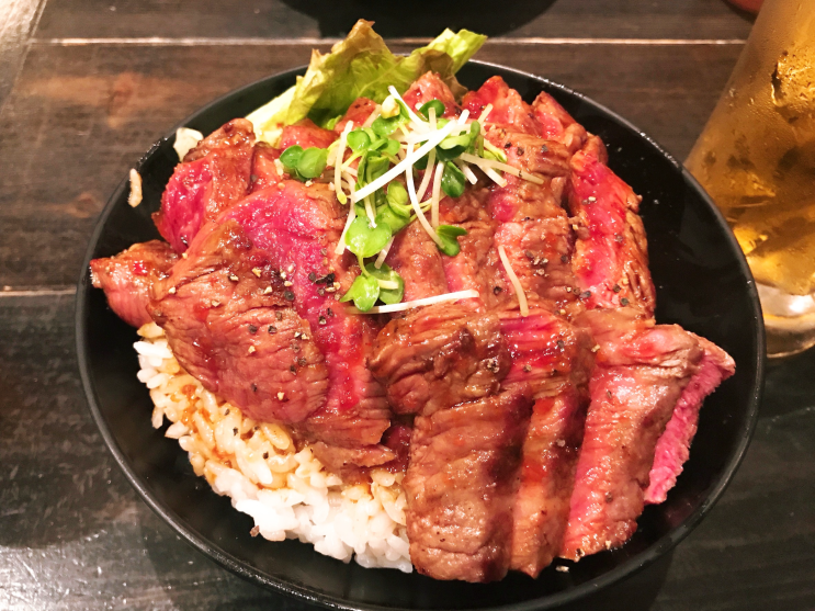 [도쿄 맛집 추천] 도쿄 하라주쿠 Red Rock, 로스트비프 덮밥, 스테이크 덮밥
