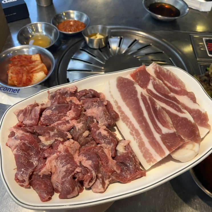  [강남] 푸짐한 양 & 직장인 회식 장소로 추천하는 신논현 고기집, 강남갈매기