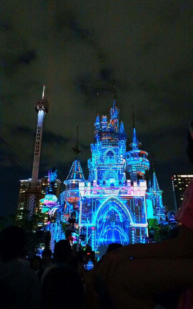 롯데월드 야간개장 애프터4 금요일 방문 후기 매직캐슬 라이츠업 관람 : 네이버 블로그