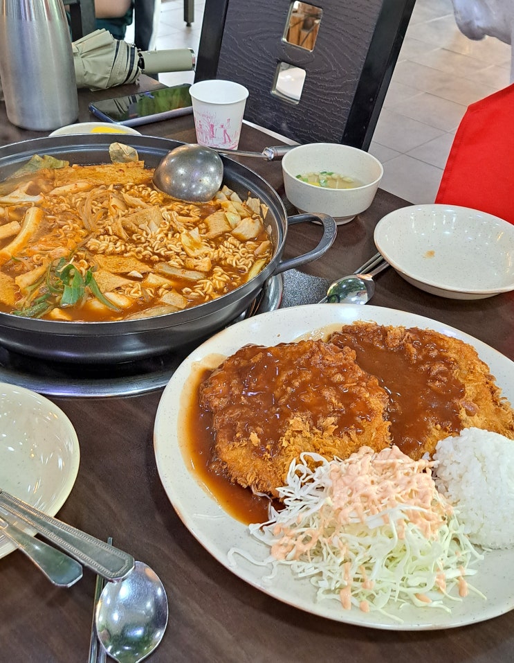  동인천 분식 맛집 만복당 즉석떡볶이 돈까스 조합 굿