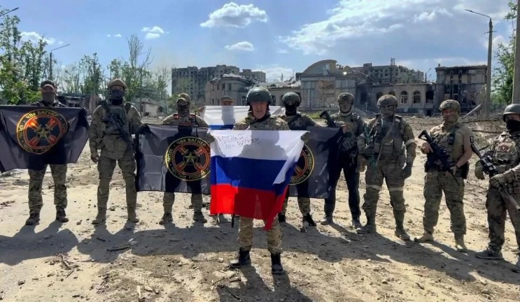 러시아 용병부대 바그 우크라이나 바하무트 장악
