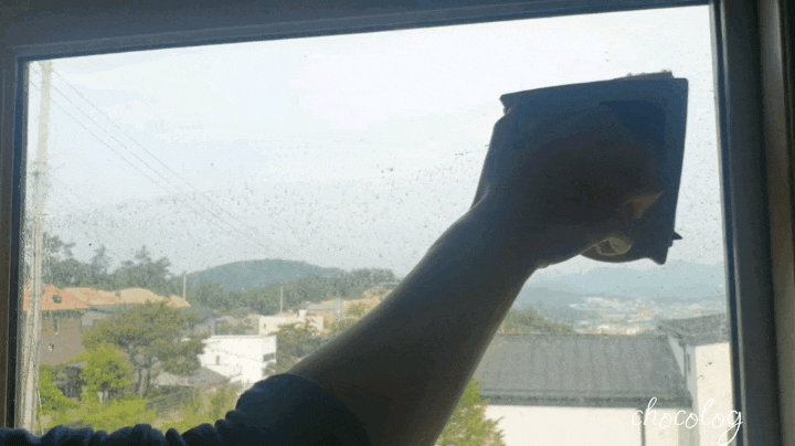  노마인드 창문닦이로 깨끗하고 편하게 창문 닦기끝!!