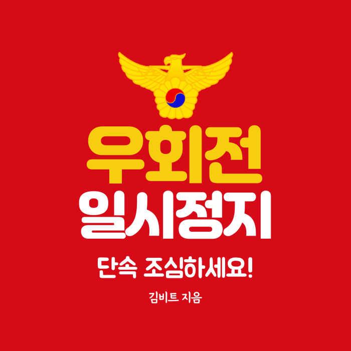  바뀐 우회전 법 횡단보도 일시정지 몇초 단속 안당하는 방법
