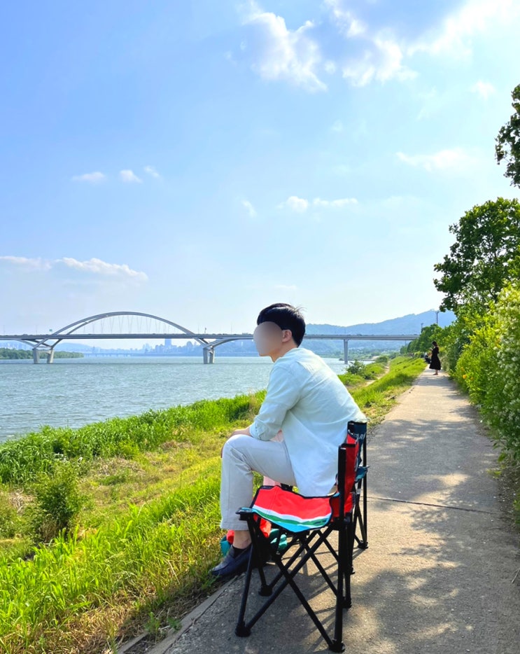 포토존, 한강라면 (feat. 반포한강공원 주차장, <b>잠수교 통제</b>)