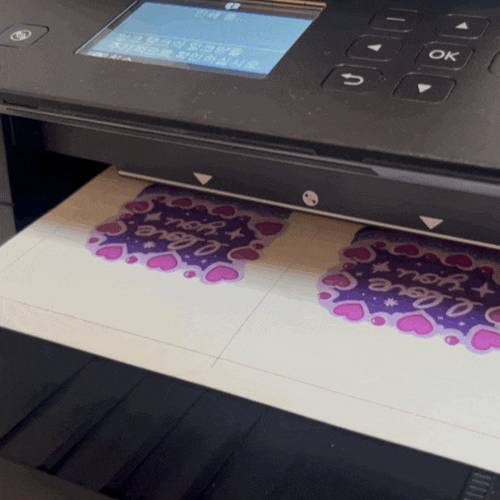 [엽서 제작] 인쇄된 컬러가 이상할 땐 프린터 헤드 청소를 서너번 정도 해보세요 