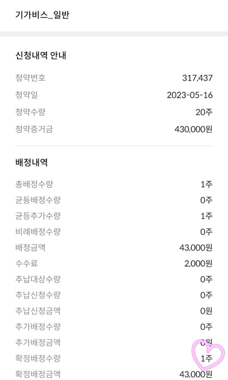  기가비스 공모주 청약 배정 결과, 상장일