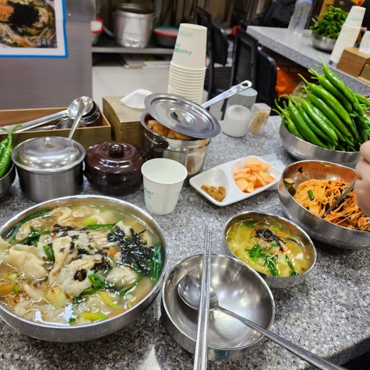  대구 서문시장  맛집, 장금이 국시(feat.3호선 지상철)