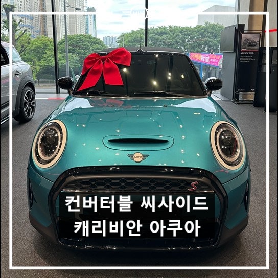 미니쿠퍼 컨버터블 씨사이드 에디션 - 캐리비안 아쿠아 컬러 미니쿠퍼 컨버터블 씨사이드 에디션 - 캐리비안 아쿠아 컬러