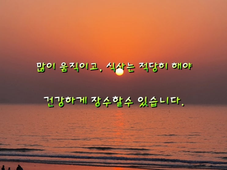 건강하게 장수하는 비결! 건강하게 장수하는 비결!