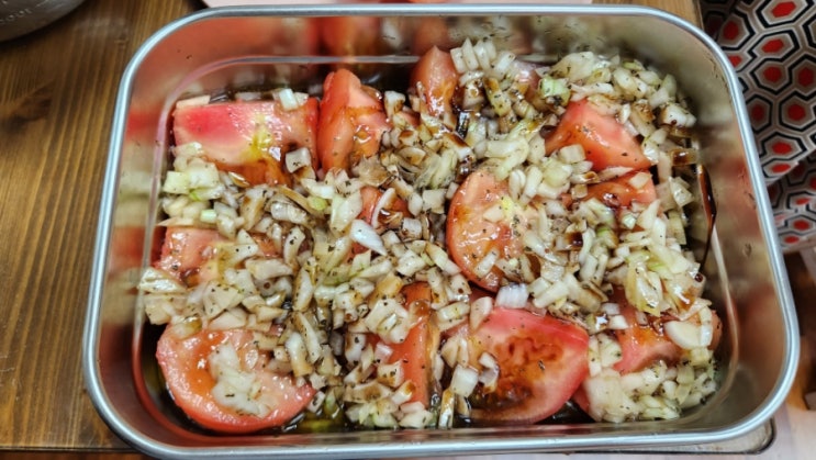 토마토 마리네이드 만들기 및 숙성기간. 마리네이트 맛있게 먹는 법.