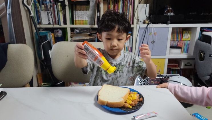  키즈쿠킹 유아 어린이 간식 식빵 피자 만들기 엄마표 요리 집콕놀이