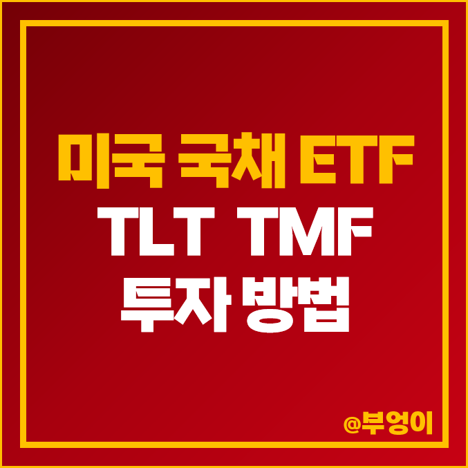 미국 국채 ETF - TLT 주가, 투자 방법 : 레버리지 채권 TMF 장기 투자 수익률