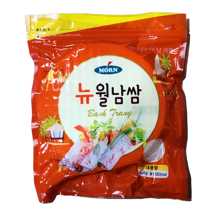  몬 뉴 월남쌈 300g 원형 레드 16cm 무료 아이스포장