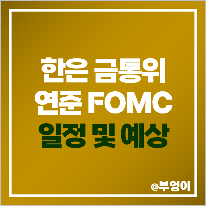 한은 금통위 일정 및 전망 : 5월 미국 FOMC 의사록 공개 날짜 / 6월 기준 금리 인상 확률