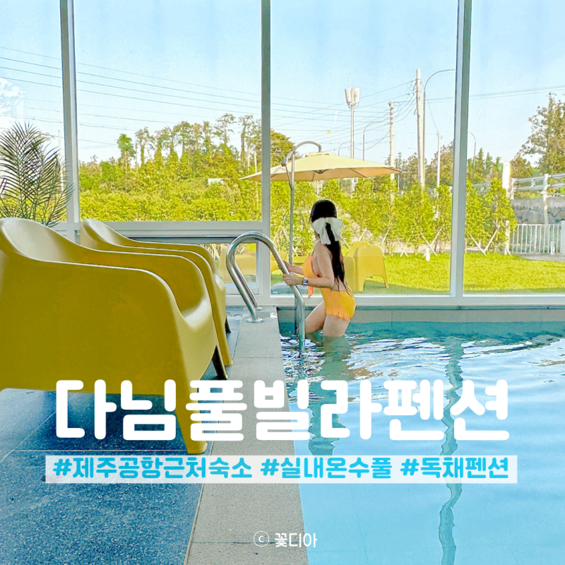 제주공항 근처 독채 숙소 제주도 온수풀 실내 수영장 다님 풀빌라 펜션 : 네이버 블로그