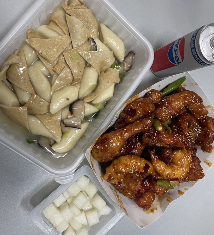  치킨 추천, 계속 당기는 매운맛 왕새우 불새치킨&빽떡 치킨매니아 사가정역점