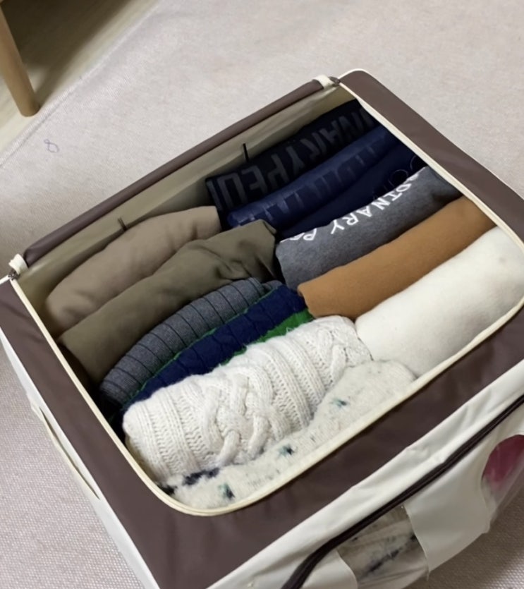  옷정리 노하우 리빙박스 계절옷 정리 꿀팁