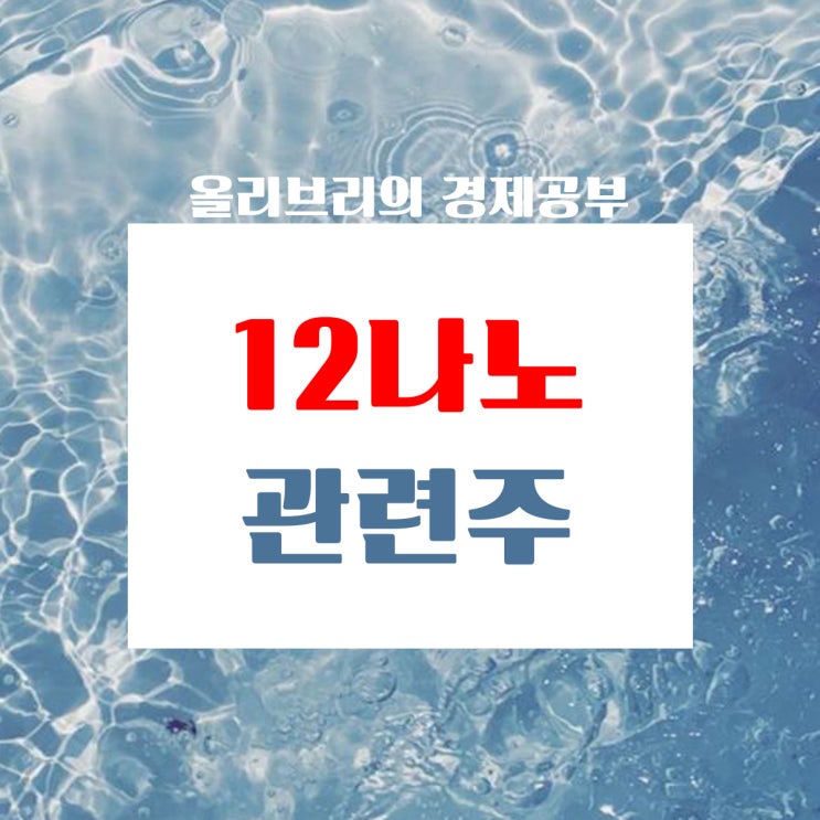  경제공부/반도체 업황반등, 인공지능(AI)용반도체 수요확대/12나노D램관련주