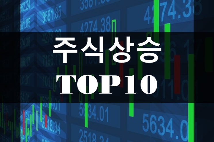  주식상승 TOP10 / 삼부투건, 디와이디, 씨유박스, 비씨엔씨, 크리스탈지노믹스