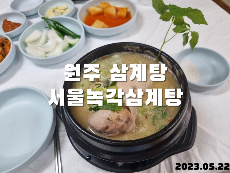  원주 삼계탕 서울녹각삼계탕