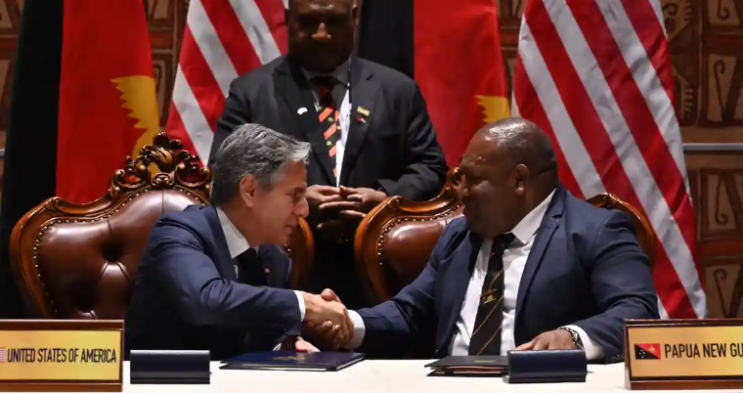태평양 군사화 우려 속에 미국과 파푸아 뉴기니가 협정을 체결합니다