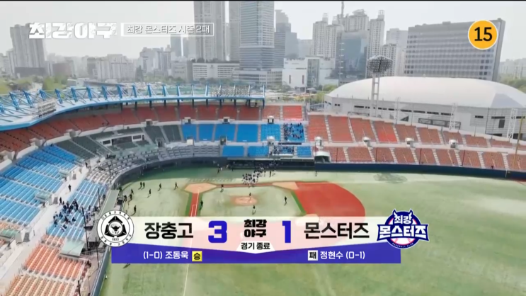장충고 <b>1차전</b> 몬스터즈의 3대 1 패배, 그리고 김성근 <b>감독</b>표... 