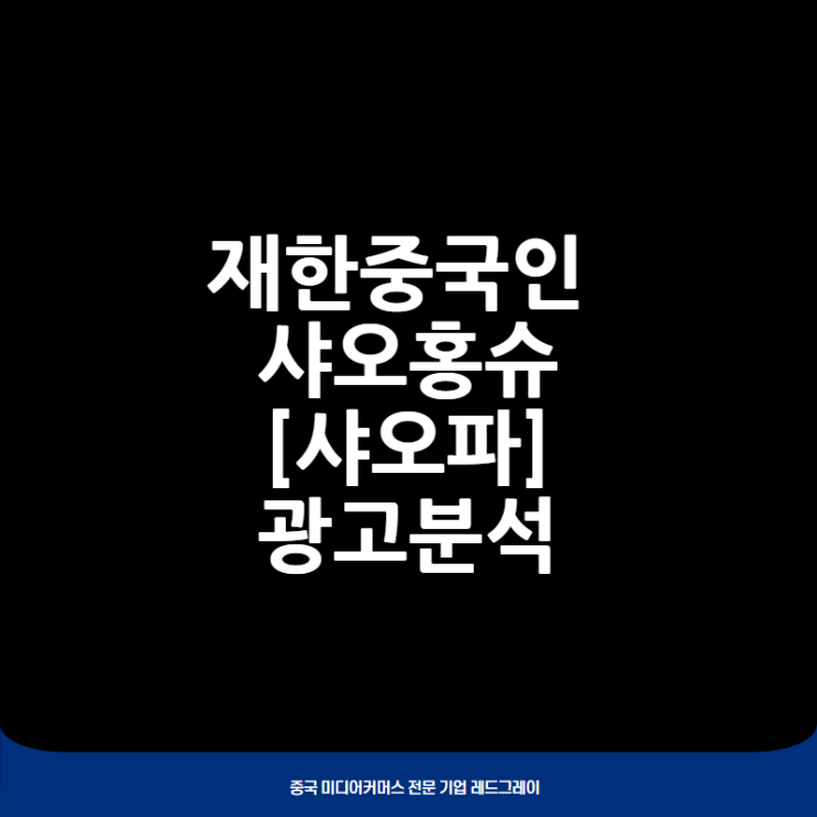  [왕홍마케팅] 최고의 재한중국인 샤오홍슈 계정 [샤오파] 광고 사례 3_23.05.24