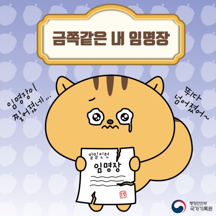  금쪽같은 내 임명장 - 국가기록원