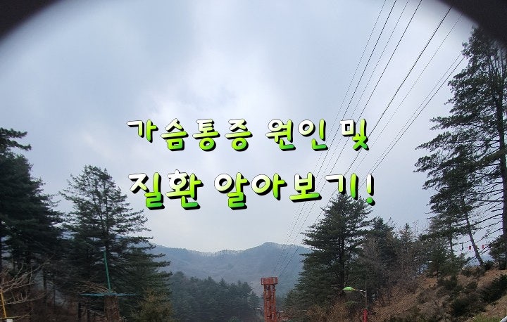 가슴통증 원인 및 질환 알아보기!