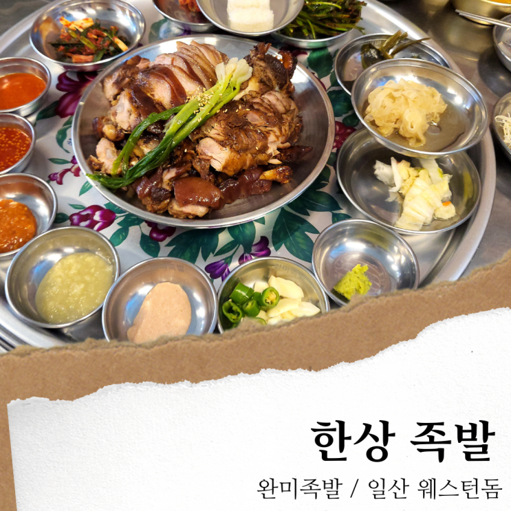 일산 완미족발; 정발산역 맛집/ 남도식 족발 한상