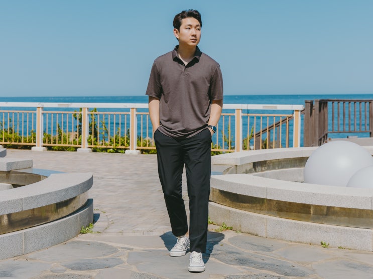  MR. X BRENTWOOD 반팔 카라티셔츠 & 여름 바지 (30대 직장인 남성 편한 데일리룩 코디)