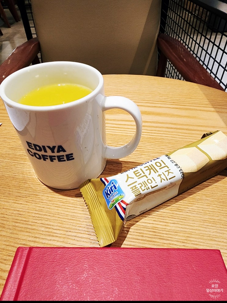  [이디야/별내/별내역] 책읽기 좋은 별내역 카페 이디야, 스틱케이크와 제주청귤차