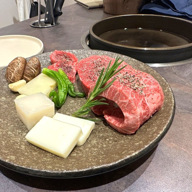  민규 삼성점 런치 1++ 한우구이 코스 리뷰