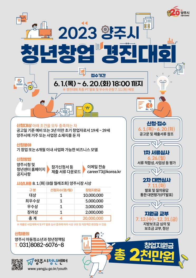 「2023 양주시 청년창업 경진대회」 참여자 모집 공고 「2023 양주시 청년창업 경진대회」 참여자 모집 공고