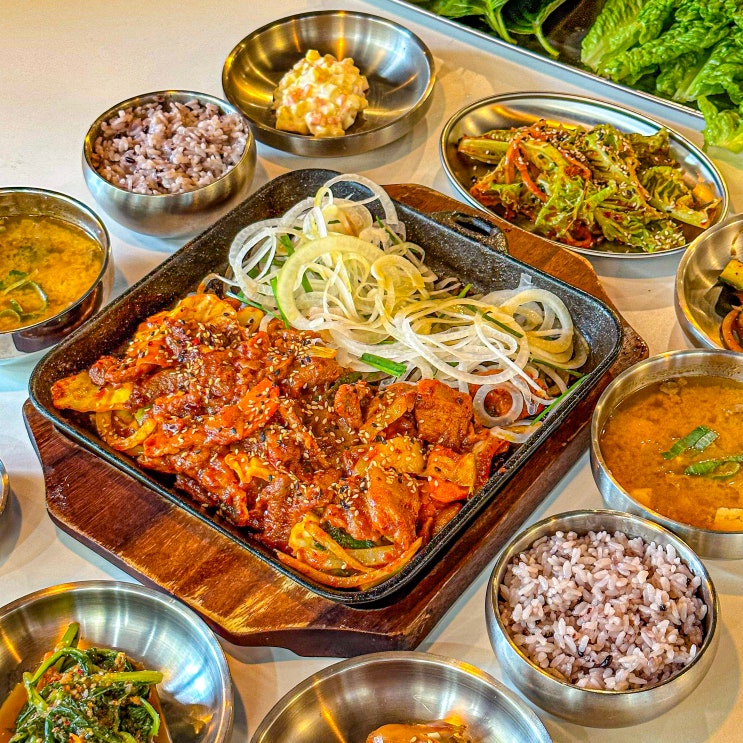  광주 첨단 맛집 '한돈하지' 제육쌈밥이 맛있는 점심특선메뉴