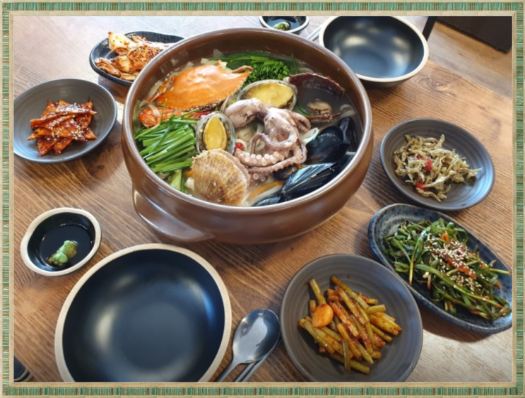  거제도 맛집  예이제해물듬뿍칼국수 게장
