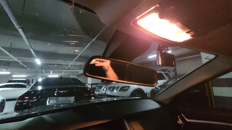  수원 bmw 5시리즈 룸미러 고정불량 출장수리