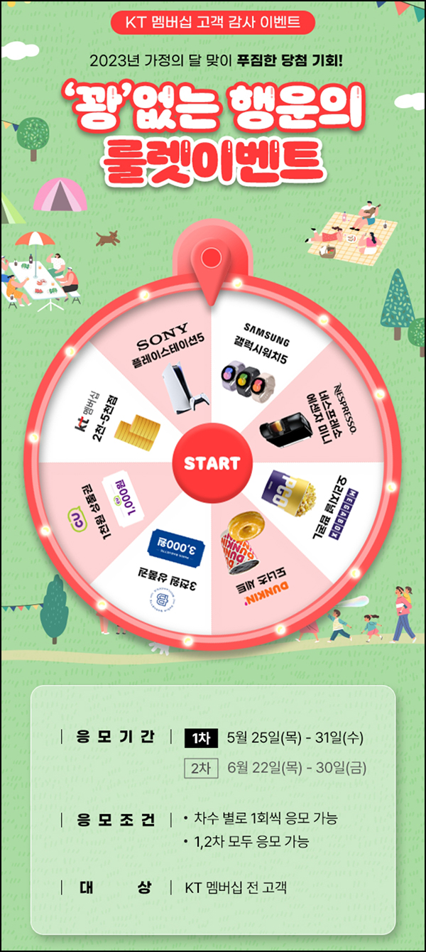 KT멤버십 행운의룰렛이벤트(포인트or기프티콘 100%)즉당 KT멤버십 행운의룰렛이벤트(포인트or기프티콘 100%)즉당