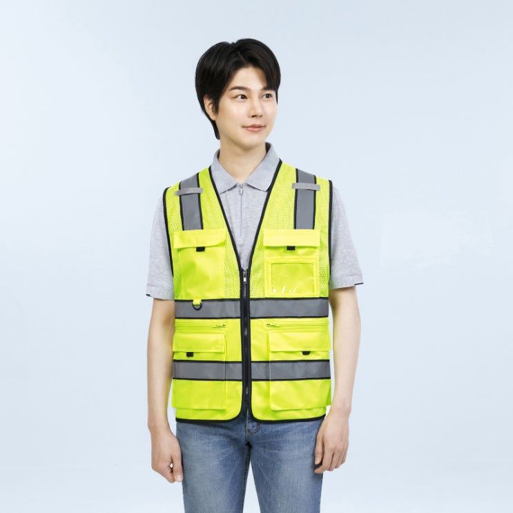  단체 조끼 고휘도 망사 형광조끼 안전 작업조끼 현장 근무복 / 대구 단체작업복
