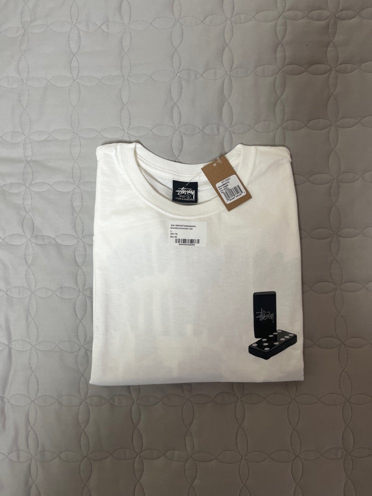  스투시 도미노 티셔츠 화이트 리뷰(Stussy Dominoes T-Shirt White)