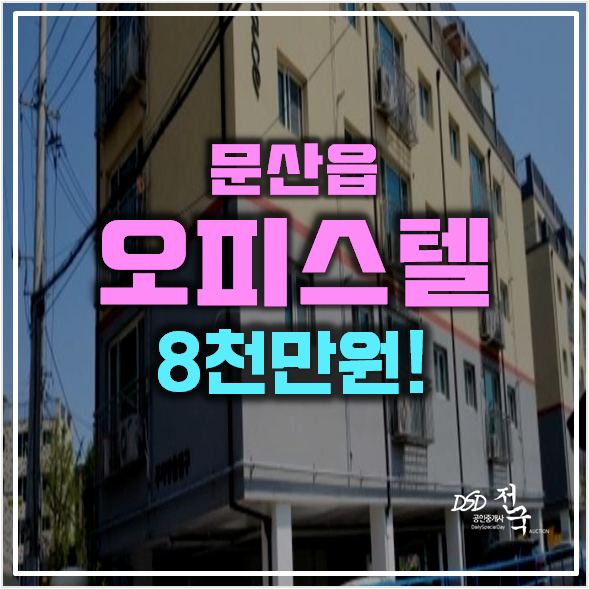 파주경매 문산 정원팰리스 오피스텔 14평 8천만원