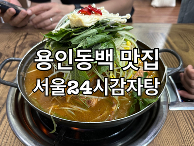  지역주민추천! 용인 동백 맛집 서울24시감자탕