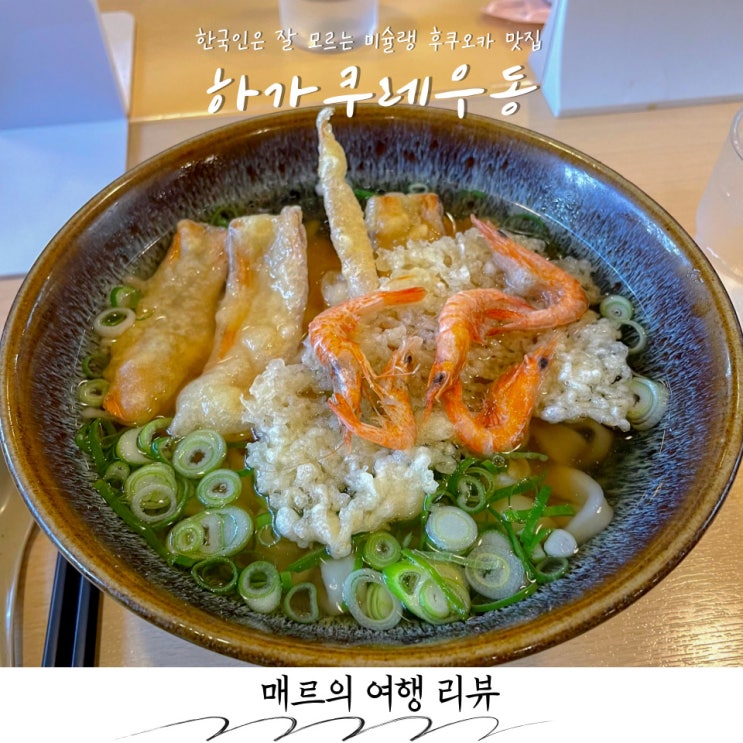  미슐랭 후쿠오카 하카타역 맛집 하가쿠레우동