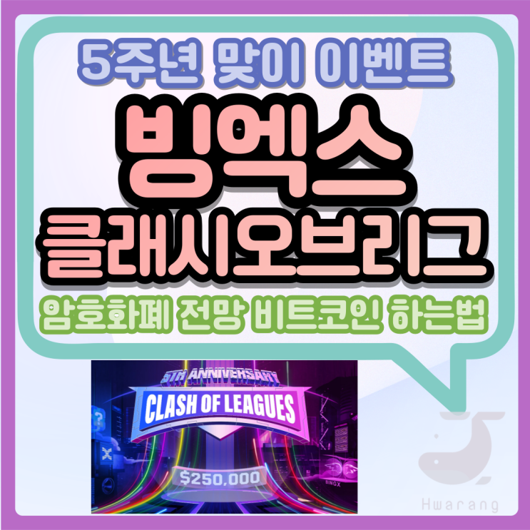  가상화폐 전망 예측과 빙엑스 5주년 이벤트 비트코인 하는 법