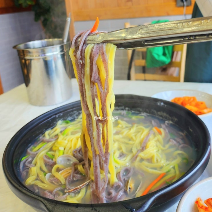  신안 퍼플섬 맛집 진번칼국수 보라색 음식이 있다고?