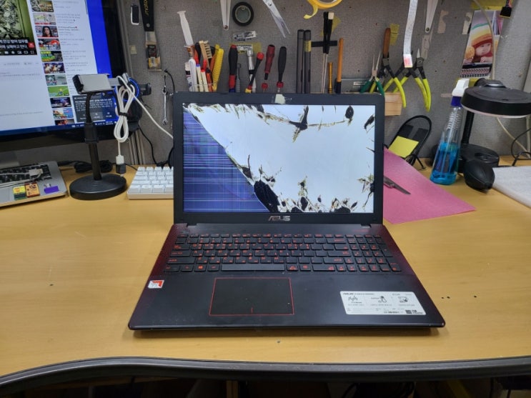  asus노트북 ASUS R510IK-DM062 15.6인치 액정교체