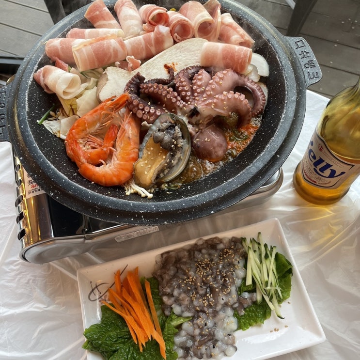  여수낭만포차 삼합 맛집 낭만상회 33번포차 추천할게요